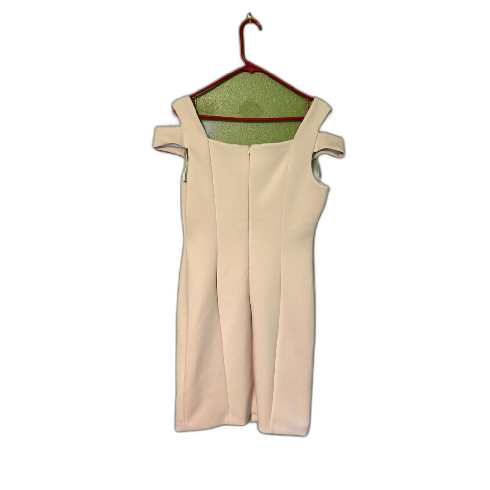 Calvin Klein Blush Pink Cold Shoulder Sheath Dress